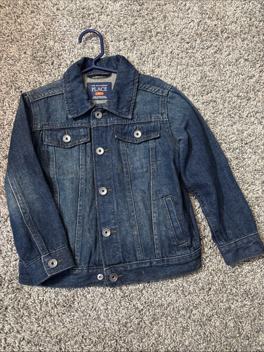 The Children's Place Dark Blue Denim Jacket for Kids